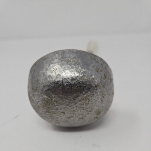 Vintage Hand Hammered Pewter Copper Lucite Kitchen Soup Serving Ladle Utensil - Picture 3 of 7